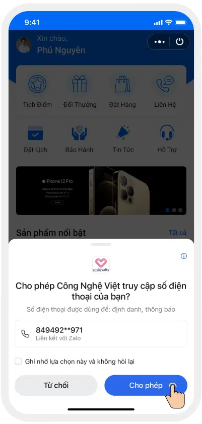 Kích hoạt số điện thoại